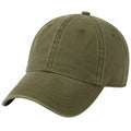 Cappellino da baseball taglia unica in cotone verde oliva - visiera curva stile casual