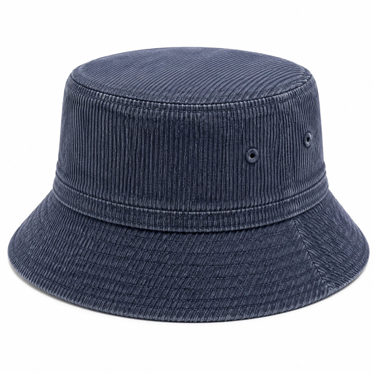 Cappello pescatore taglia unica in velluto a coste blu stile casual